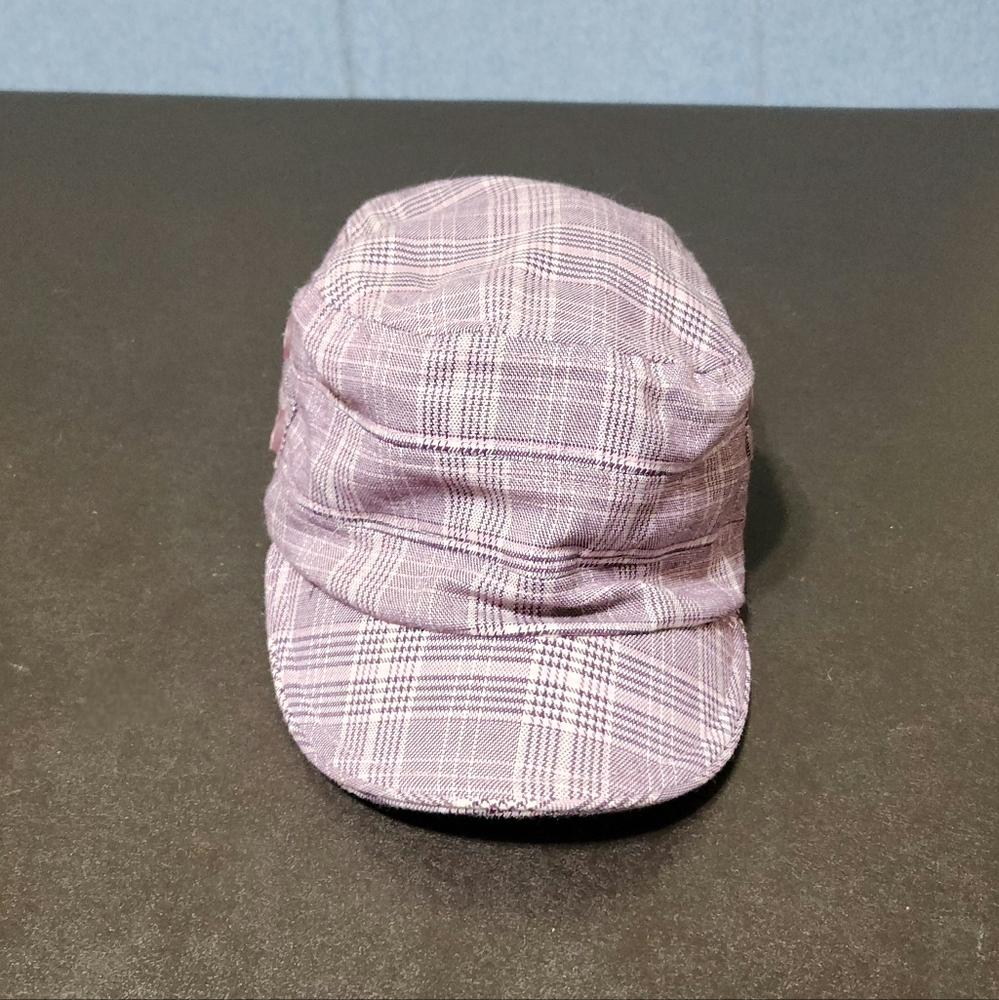 Route 66 purple plaid hat